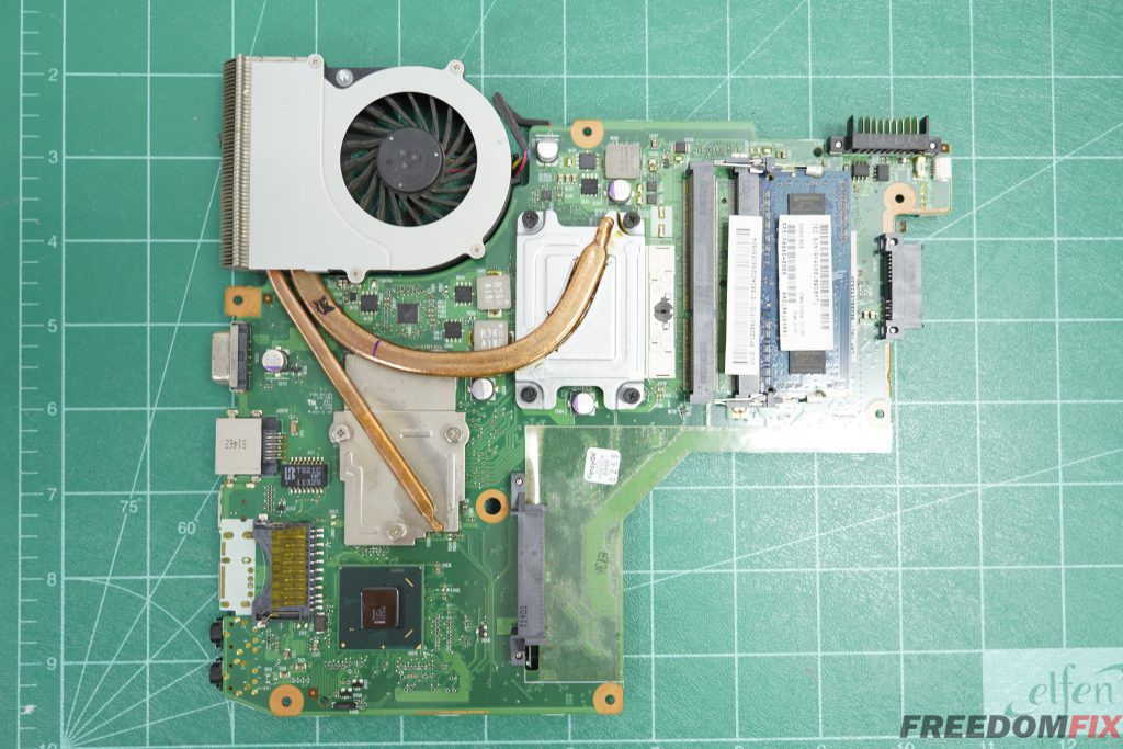 ซ่อมโน๊ตบุ๊ค TOSHIBA C640 เปิดไม่ติด ไฟไม่เข้า ไม่ขึ้นสถานะ เมนบอร์ดเสีย ภาคจ่ายไฟมีปัญหา