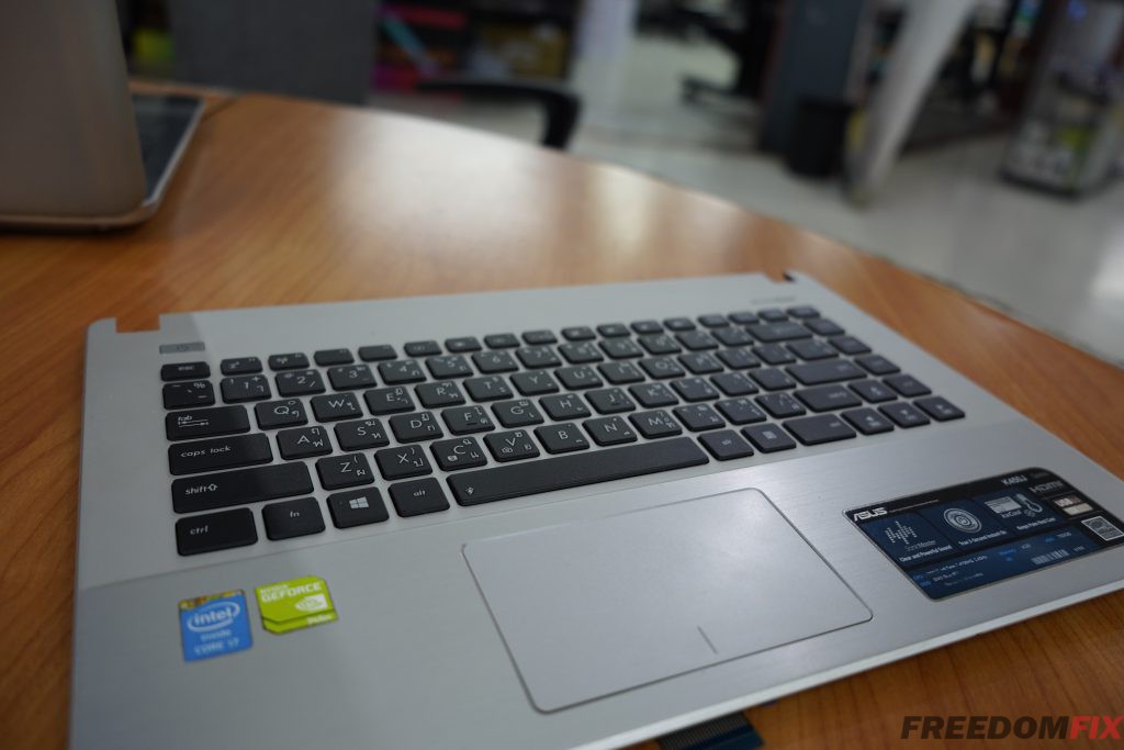 เปลี่ยนคีย์บอร์ด ASUS K450J กดไม่ติด คีย์บอร์ดเสีย แป้นพัง วิ่งเอง แป้นรวน