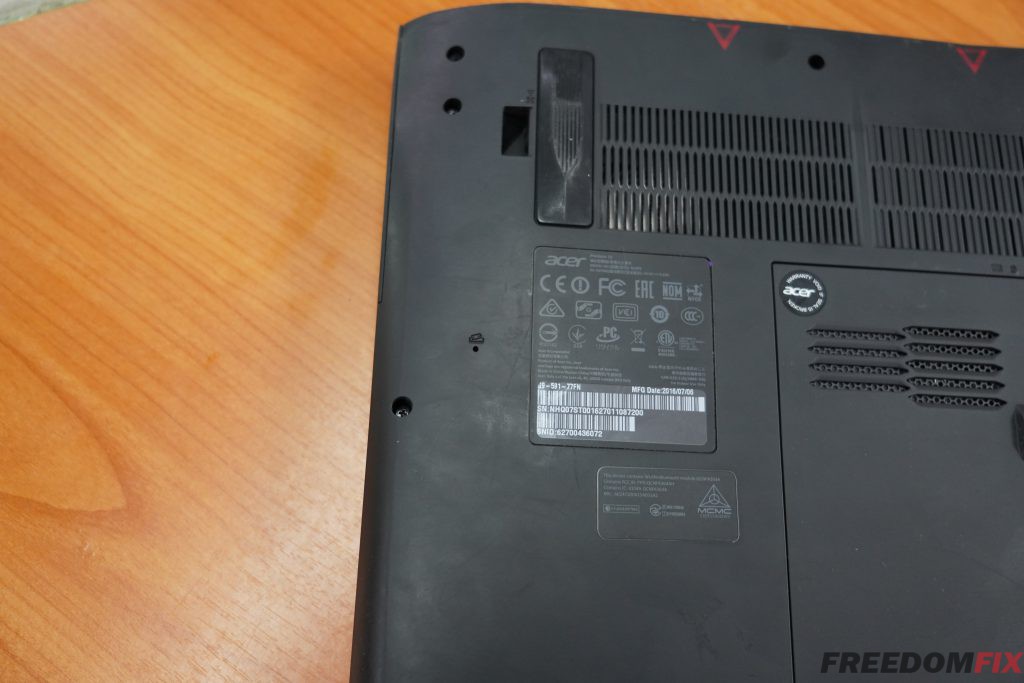 เปลี่ยนคีย์บอร์ด ACER Predator G9-591 กดไม่ติด ปุ่มหลุด คีย์บอร์ดเสีย ปุ่มพัง แป้นกดไม่ได้ เปลี่ยนรคีย์บอร์ดใหม่