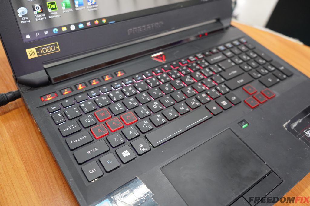 เปลี่ยนคีย์บอร์ด ACER Predator G9-591 กดไม่ติด ปุ่มหลุด คีย์บอร์ดเสีย ปุ่มพัง แป้นกดไม่ได้ เปลี่ยนรคีย์บอร์ดใหม่