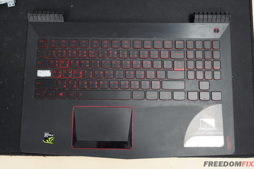 เปลี่ยนคีย์บอร์ด LENOVO Y520 Y520-15IKBN คีย์บอร์ดเสีย กดไม่ติด ปุ่มหลุด คีย์บอร์ดพัง