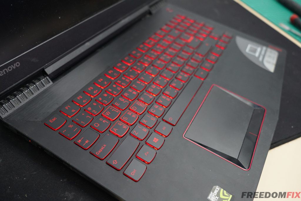 เปลี่ยนคีย์บอร์ด LENOVO Y520 Y520-15IKBN คีย์บอร์ดเสีย กดไม่ติด ปุ่มหลุด คีย์บอร์ดพัง