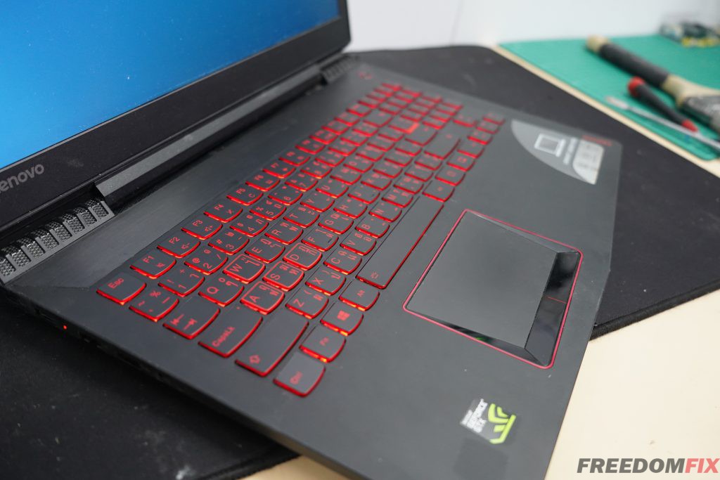 เปลี่ยนคีย์บอร์ด LENOVO Y520 Y520-15IKBN คีย์บอร์ดเสีย กดไม่ติด ปุ่มหลุด คีย์บอร์ดพัง