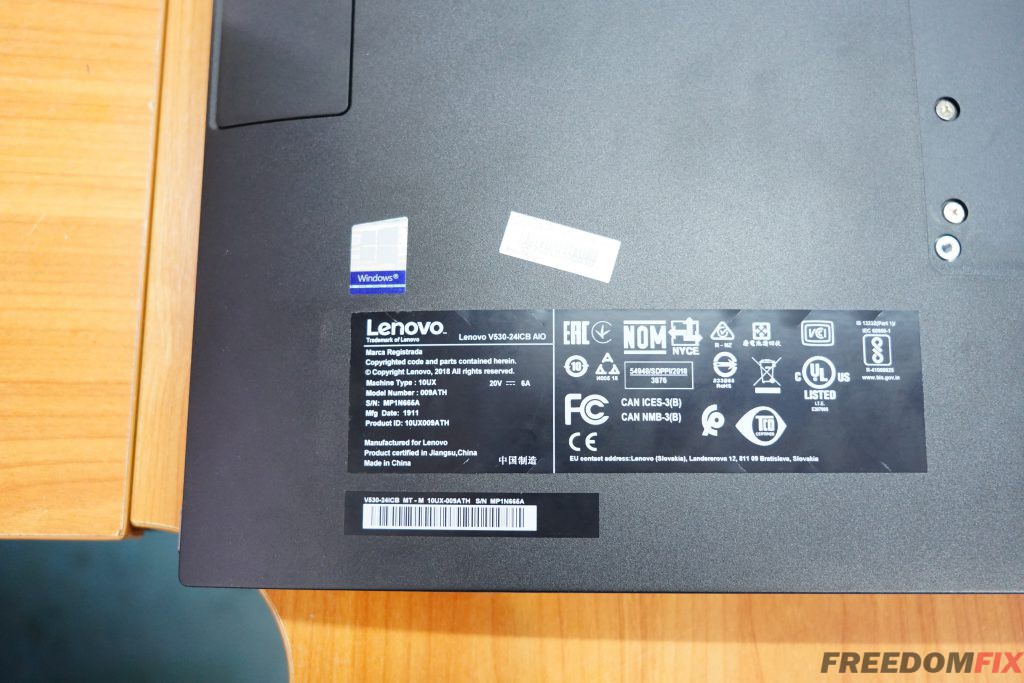 เปลี่ยนจอคอม ออลอินวัน LENOVO V530-24ICB จอแตก จอร้าว จอเสีย จอตก จอเป็นเส้น ใช้งานไม่ได้ เปลี่ยนจอใหม่