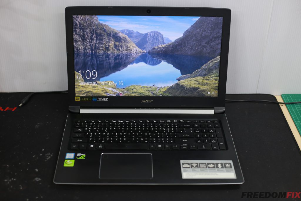 ซ่อมโน๊ตบุ๊ค ACER Aspire A715-72G เปิดไม่ติด ไฟไม่เข้า เครื่องพัง ใช้งานไม่ได้ เมนบอร์ดเสีย ภาคจ่ายไฟมีปัญหา