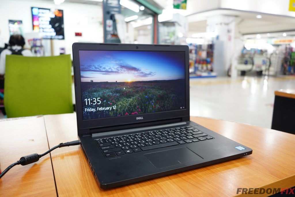 รับซ่อมโน๊ตบุ๊ค DELL Latitude 3470 เปิดไม่ติด ไฟไม่เข้า เมนบอร์ดเสีย ภาคจ่ายไฟมีปัญหา ซ่อมระบบไฟ LINE @FREEDOMFIX