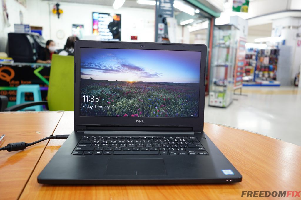 รับซ่อมโน๊ตบุ๊ค DELL Latitude 3470 เปิดไม่ติด ไฟไม่เข้า เมนบอร์ดเสีย ภาคจ่ายไฟมีปัญหา ซ่อมระบบไฟ LINE @FREEDOMFIX