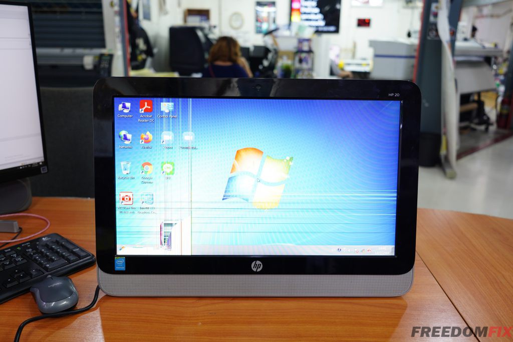 รับเปลี่ยนจอคอม ออลอินวัน AIO HP 20 19.5 นิ้ว 20-2300X จอแตก จอร้าว จอเสีย จอเป็นเส้น เปลี่ยนจอใหม่ได้ครับ LINE @FREEDOMFIX