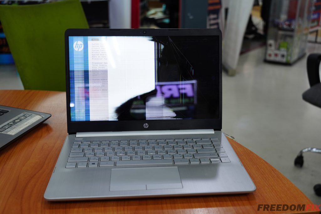 รับเปลี่ยนจอโน๊ตบุ๊ค HP 14S-DK 14S-DK0110AU 14 นิ้ว FHD IPS จอแตก จอร้าว จอเสีย จอเป็นเส้น เปลี่ยนจอใหม่ LINE @FREEDOMFIX