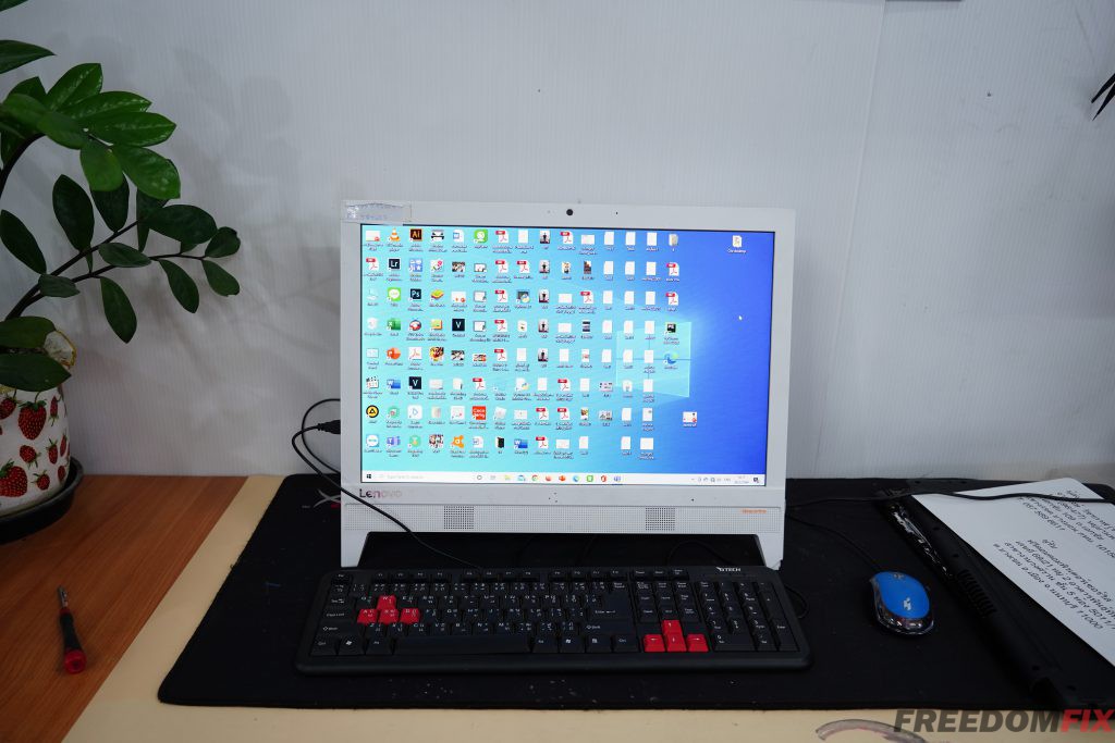รับเปลี่ยนจอคอม ออลอินวัน LENOVO 310-20IAP จอแตก จอร้าว จอเสีย จอตก จอเป็นเส้น เปลี่ยนจอใหม่ LINE @FREEDOMFIX