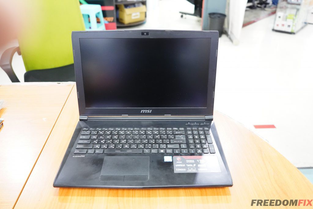 รับเปลี่ยนคีย์บอร์ด MSI GL62 6QF Keyboard เสีย กดไม่ติด ปุ่มหลุด น้ำหกใจ ปุ่มเสีย เปลี่ยนแป้นพิมพ์ใหม่ แบบมีไฟ LINE @FREEDOMFIX