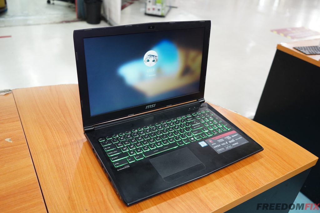 รับเปลี่ยนคีย์บอร์ด MSI GL62 6QF Keyboard เสีย กดไม่ติด ปุ่มหลุด น้ำหกใจ ปุ่มเสีย เปลี่ยนแป้นพิมพ์ใหม่ แบบมีไฟ LINE @FREEDOMFIX