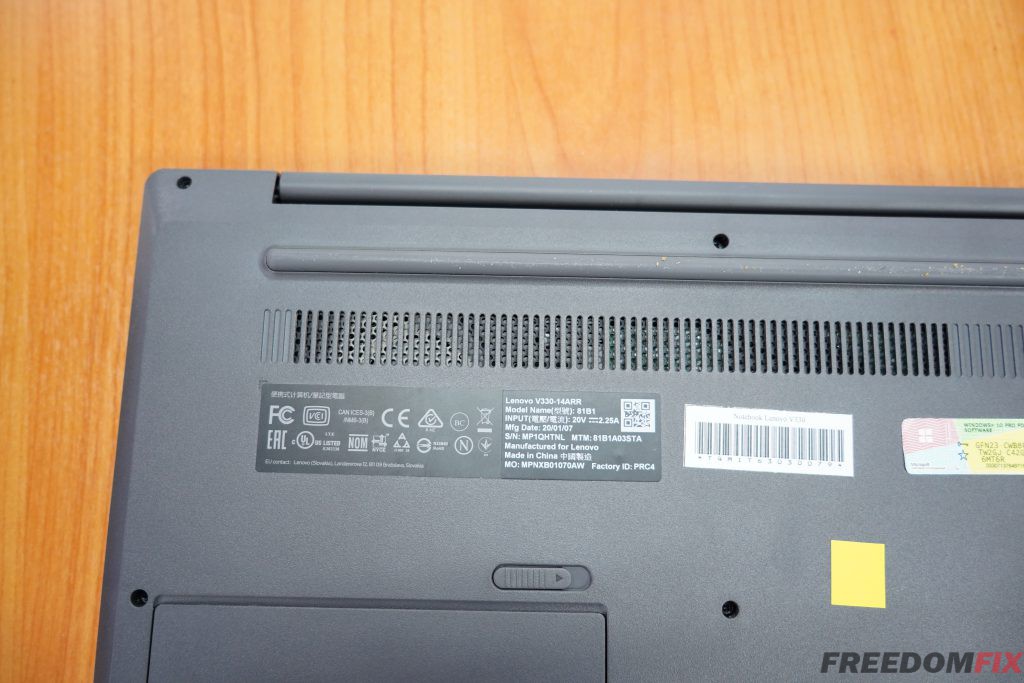 รับเปลี่ยนจอโน๊ตบุ๊ค Lenovo V330-14ARR จอแตก จอร้าว จอเสีย จอเป็นเส้น จอพัง เปลี่ยนจอใหม่ LINE @FREEDOMFIX