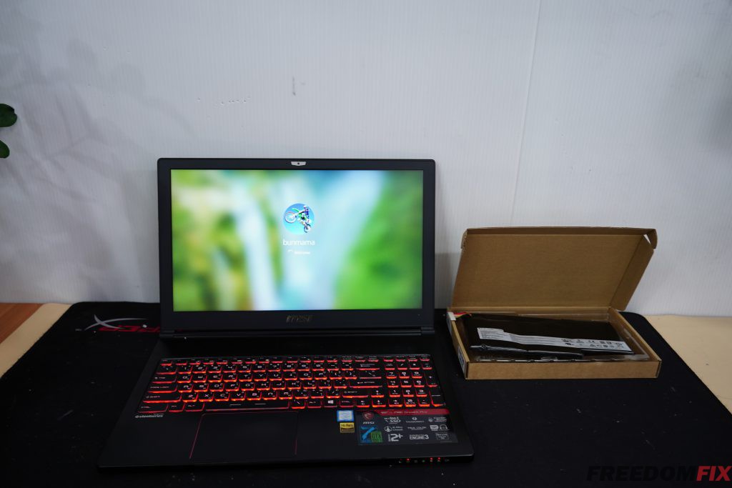 รับเปลี่ยนแบตโน๊ตบุ๊ค MSI GS63 BTY-M6J แบตบวม ไม่เก็บไฟ เปลี่ยนแบตเตอรี่ใหม่ LINE @FREEDOMFIX