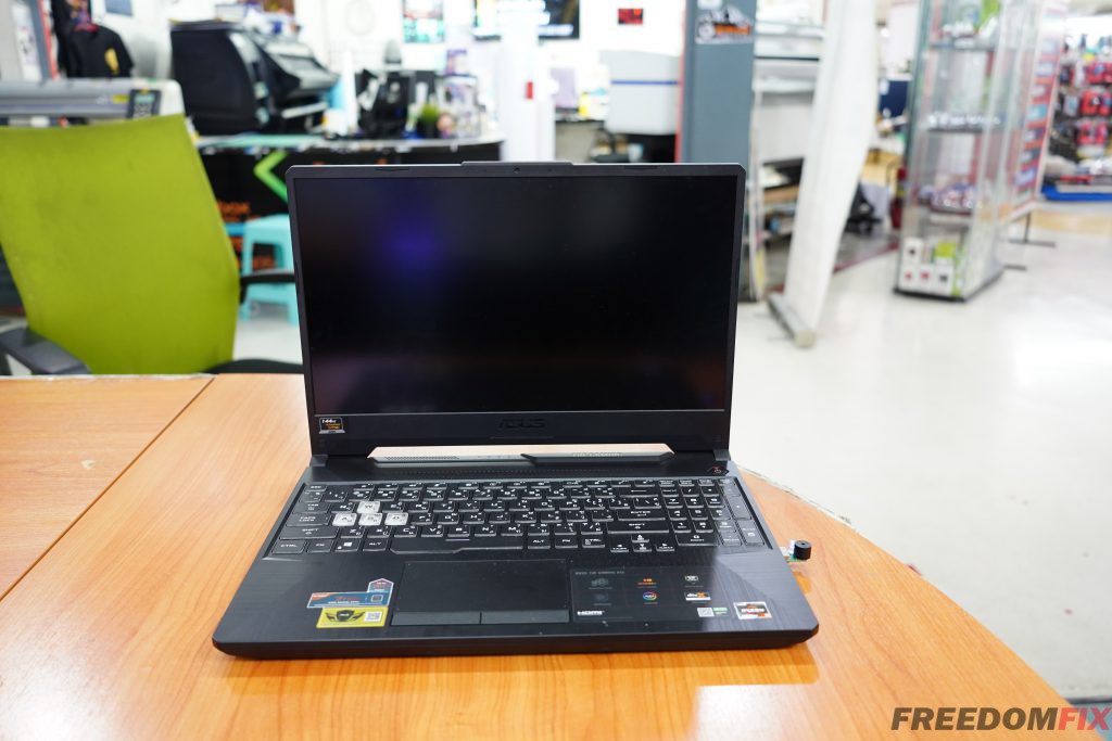 รับซ่อมโน๊ตบุ๊ค ASUS FX505 FX505D เปิดไม่ติด ไฟไม่เข้า เครื่องพัง ใช้งานไม่ได้ เมนบอร์ดเสีย ภาคจ่ายไฟมีปัญหา LINE @FREEDOMFIX