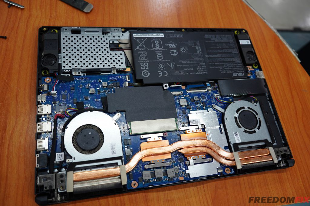 รับซ่อมโน๊ตบุ๊ค ASUS FX505 FX505D เปิดไม่ติด ไฟไม่เข้า เครื่องพัง ใช้งานไม่ได้ เมนบอร์ดเสีย ภาคจ่ายไฟมีปัญหา LINE @FREEDOMFIX