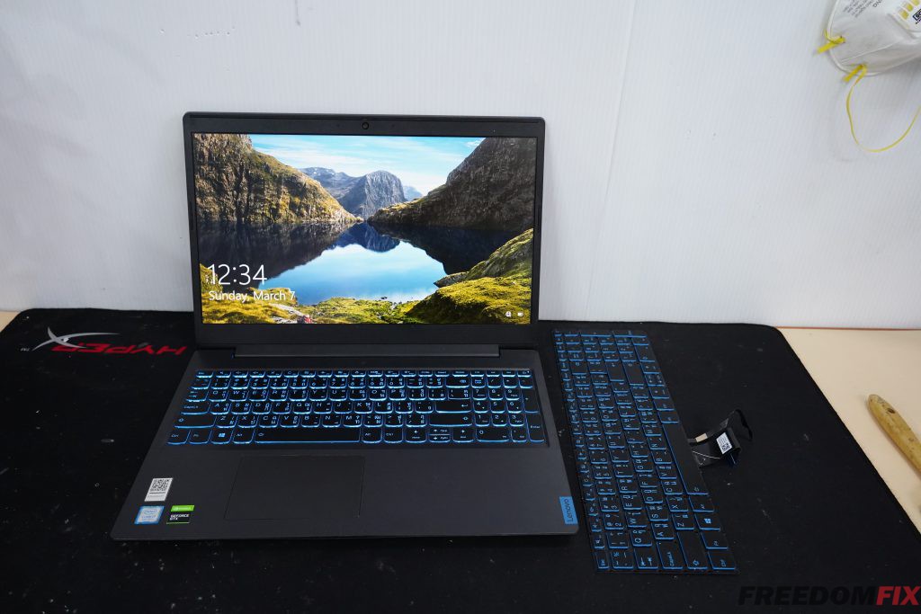 รับเปลี่ยนคีย์บอร์ด LENOVO Idapad L340-15IRH ปุ่มเสีย กดไม่ติด ปุ่มหลุด เปลี่ยนแป้นใหม่ยกแผง LINE @FREEDOMFIX