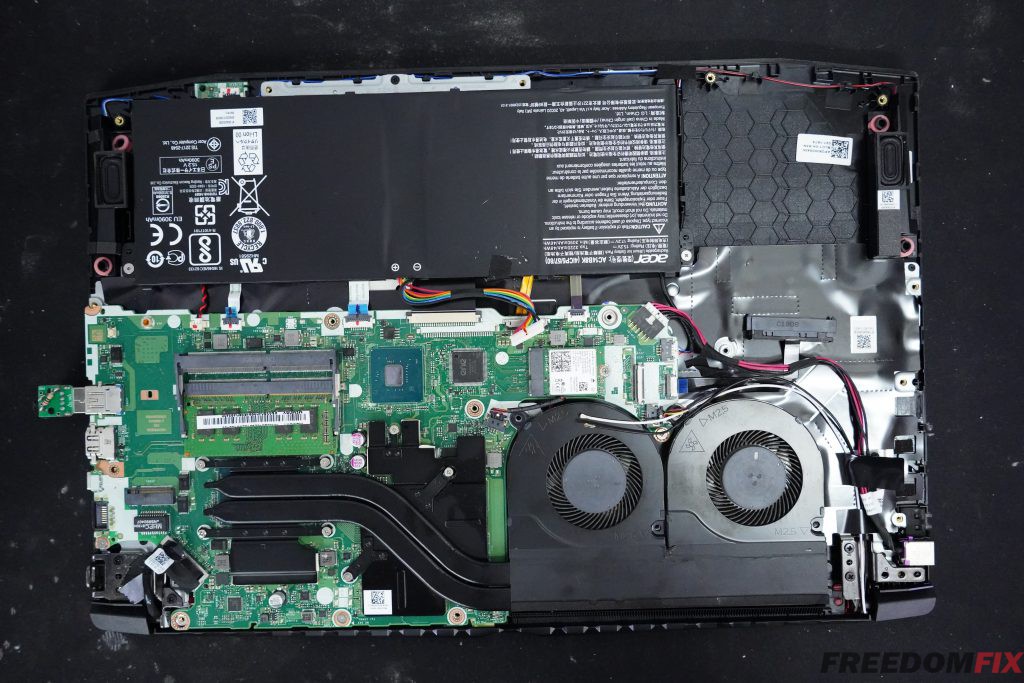 รับซ่อมโน๊ตบุ๊ค ACER Nitro 5 AN515 เปิดไม่ติด ไฟไม่เข้า เมนบอร์ดเสีย ภาคจ่ายไฟมีปัญหา ซ่อมระบบไฟ LINE @FREEDOMFIX