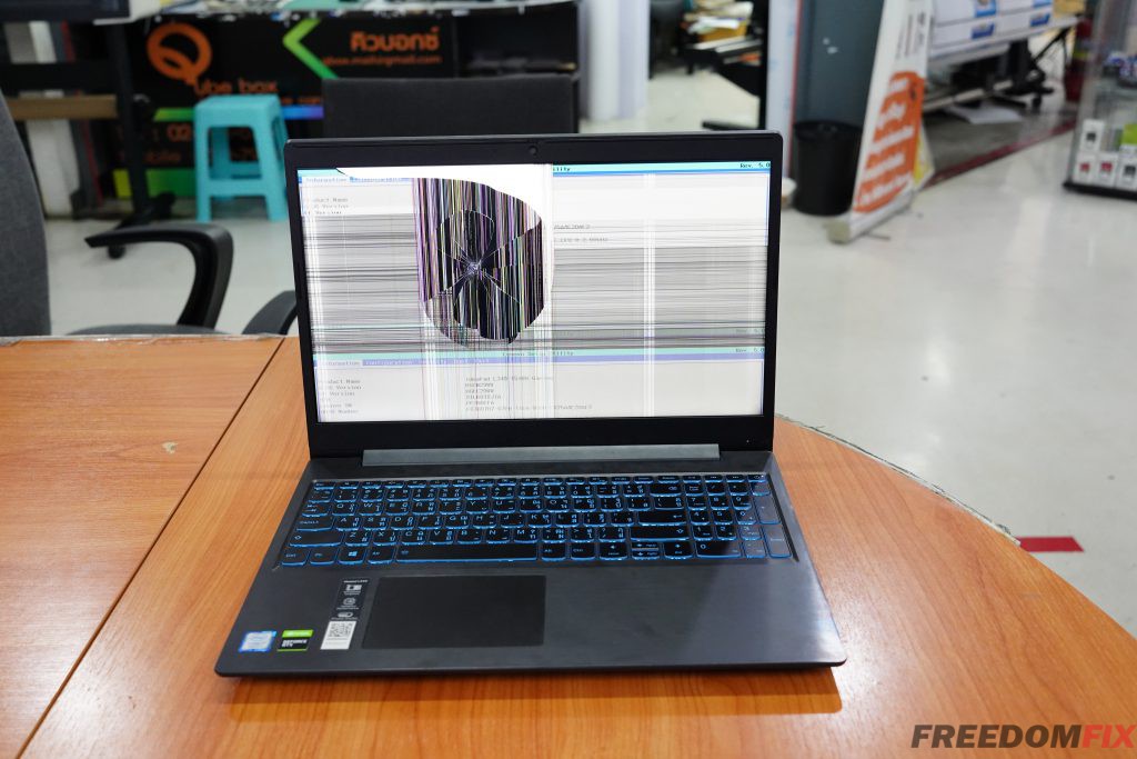 รับเปลี่ยนจอโน๊ตบุ๊ค LENOVO L340-15IRH จอแตก จอร้าว จอเสีย จอเป็นเส้น เปลี่ยนจอใหม่ LED 15.6 FHD LINE @FREEDOMFIX