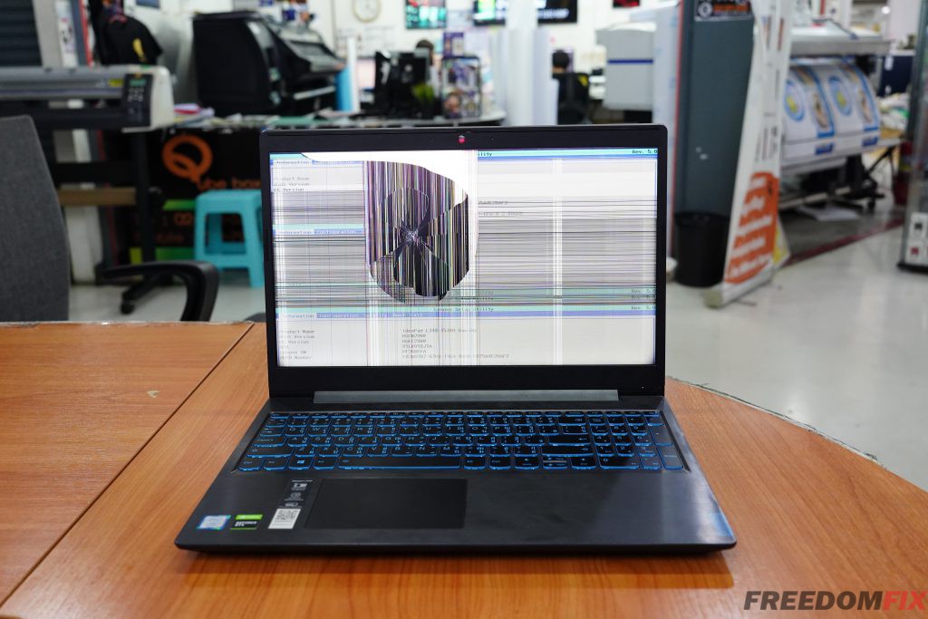 รับเปลี่ยนจอโน๊ตบุ๊ค LENOVO L340-15IRH จอแตก จอร้าว จอเสีย จอเป็นเส้น เปลี่ยนจอใหม่ LED 15.6 FHD LINE @FREEDOMFIX