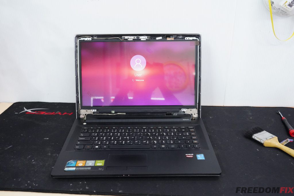 รับเปลี่ยนจอโน๊ตบุ๊ค LENOVO G40 G40-70 จอแตก จอร้าว จอเสีย จอเป็นเส้น จอเป็นวงดำ เปลี่ยนจอใหม่ LINE @FREEDOMFIX