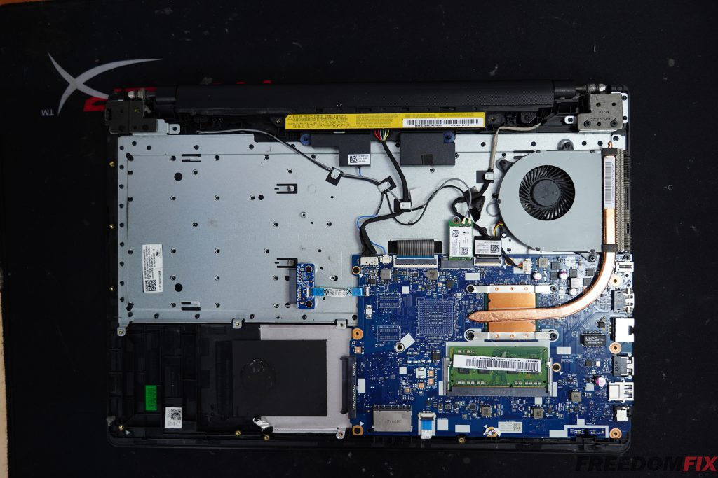 รับซ่อมโน๊ตบุ๊ค LENOVO 110-15ACL เปิดไม่ติด ไฟไม่เข้า เครื่องพัง เมนบอร์ดเสีย ภาคจ่ายไฟ มีปัญหา โดนน้ำ LINE @FREEDOMFIX
