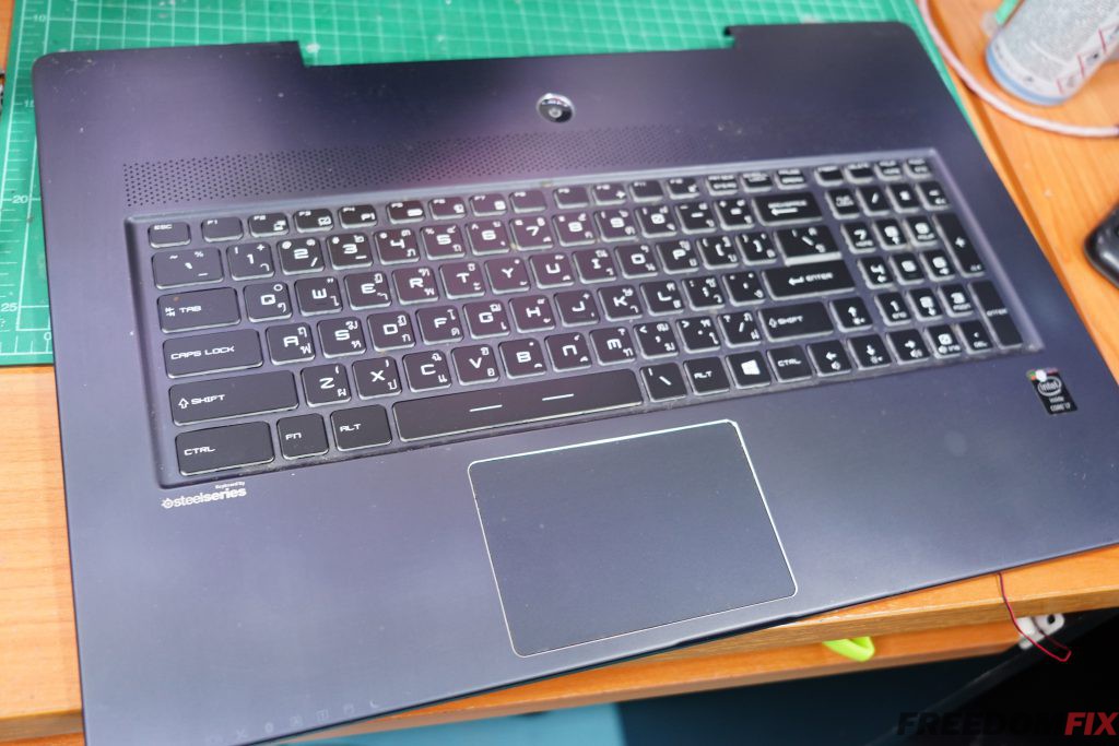 รับเปลี่ยนคีย์บอร์ด MSI GS70 คีย์บอร์ดเสีย กดไม่ติด ปุ่มพัง แป้นพิมพ์เสีย LINE @FREEDOMFIX
