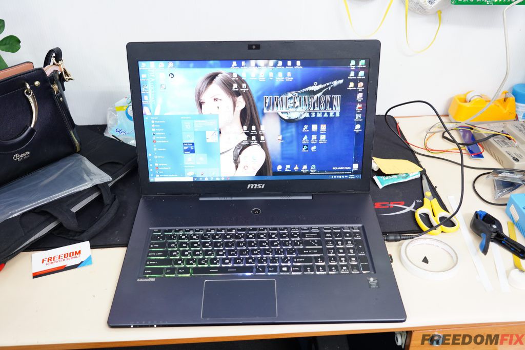 รับเปลี่ยนคีย์บอร์ด MSI GS70 คีย์บอร์ดเสีย กดไม่ติด ปุ่มพัง แป้นพิมพ์เสีย LINE @FREEDOMFIX