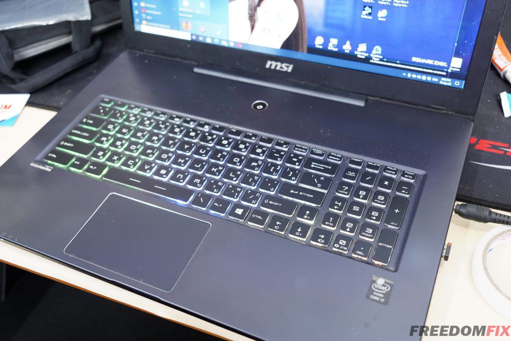 รับเปลี่ยนคีย์บอร์ด MSI GS70 คีย์บอร์ดเสีย กดไม่ติด ปุ่มพัง แป้นพิมพ์เสีย LINE @FREEDOMFIX