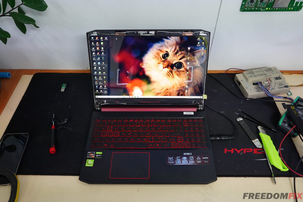 รับเปลี่ยนจอโน๊ตบุ๊ค ACER Nitro 5 AN515-43-R0T3 15.6 120Hz จอแตก จอร้าว จอเสีย จอเป็นเส้น จอพัง LINE @FREEDOMFIX