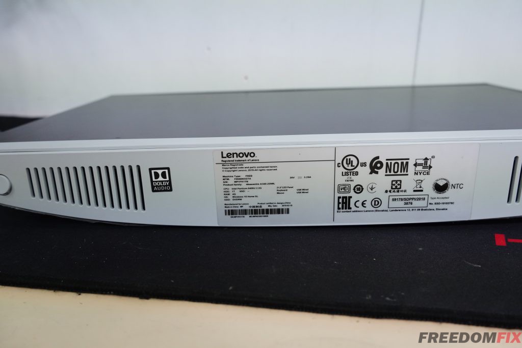 รับเปลี่นจอคอม ออลอินวัน LENOVO A340-22IWL จอแตก จอร้าว จอเสีย จอเป็นเส้น เปลี่ยนจอใหม่ LINE @FREEDOMFIX
