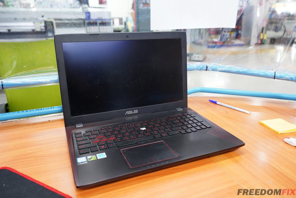 รับเปลี่ยนคีบอร์ด โน๊ตบุ๊ค ASUS GL553 FX553 ปุ่มหลุด ปุ่มเสีย ปุ่มพัง ปุ่มกดไม่ติด เปลี่ยนแป้นใหม่ คีย์บอดโดนน้ำ LINE @FREEDOMFIX