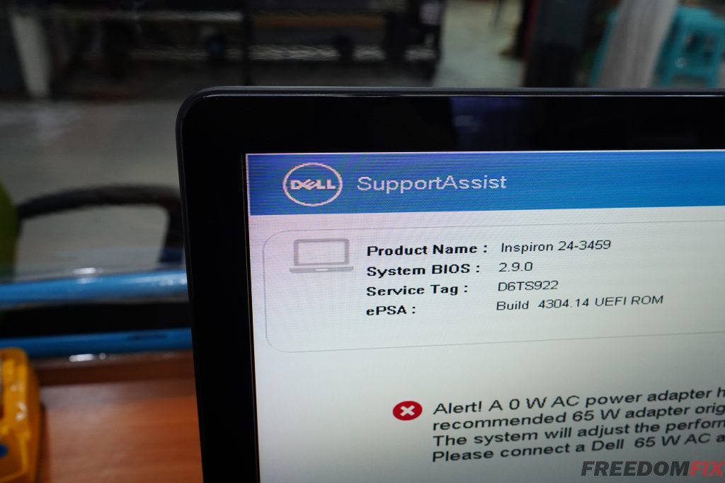 รับเปลี่ยนจอคอม DELL Inspiron 24 3459 23.8 นิ้ว จอแตก จอร้าว จอเสีย จอเป็นเส้น  LINE @FREEDOMFIX