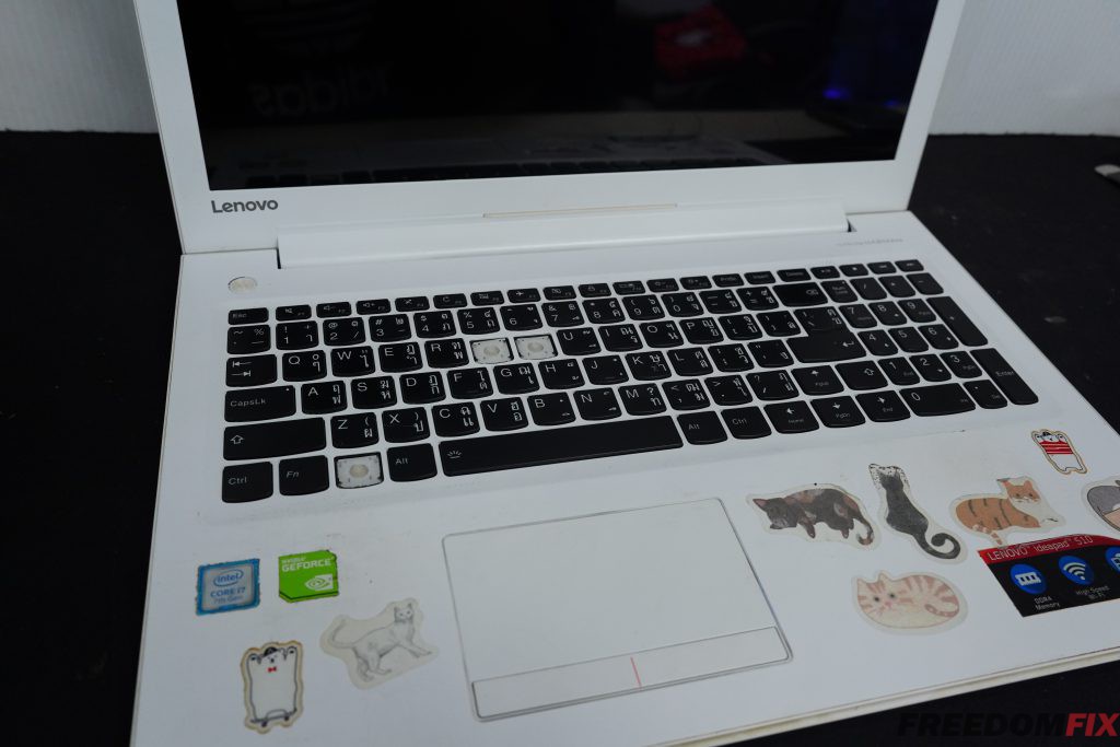 รับเปลี่ยนจอโน๊ตบุ๊ค เปลี่ยนคีย์บอร์ดโน๊ตบุ๊ค LENOVO Ideapd 510-15IKB ปุ่มเสียกดไม่ติด จอแตก จอเสีย จอร้าว LINE @FREEDOMFIX