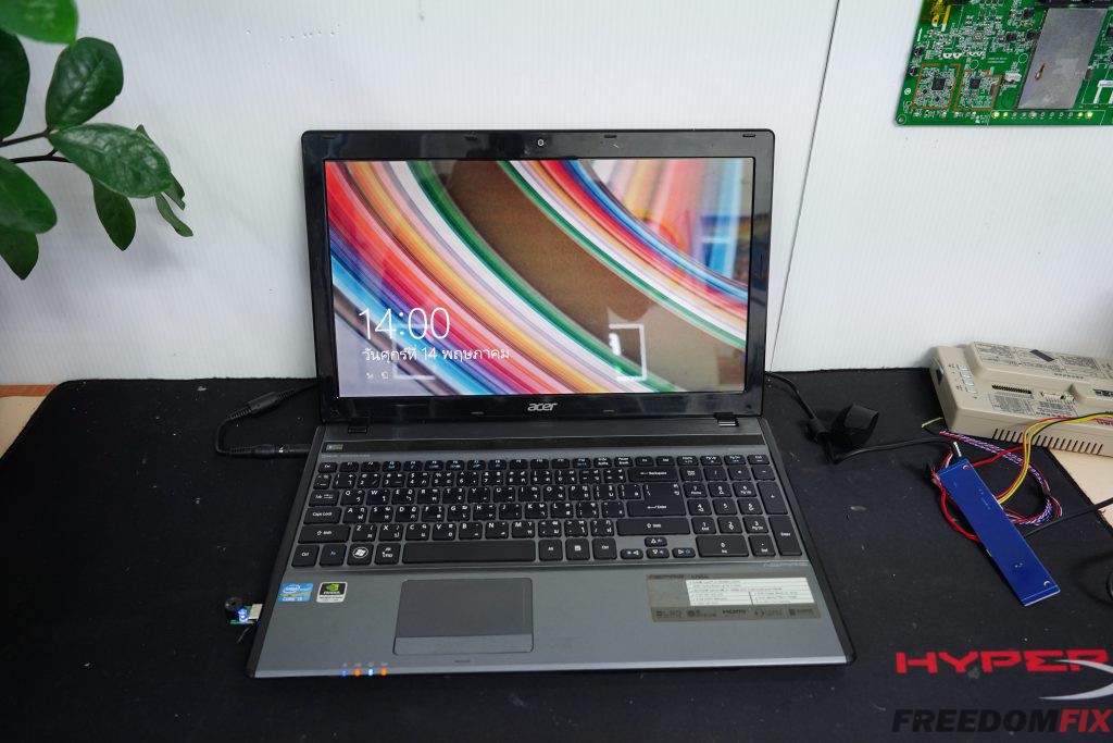 รับซ่อมโน๊ตบุ๊ค ACER 5750G 5755G เปิดติด ขึ้นแต่แสง เมนบอร์ดเสีย ภาคจ่ายไฟมีปัญหา LINE @FREEDOMFIX