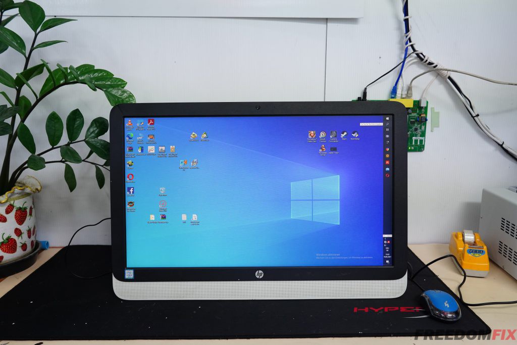เปลี่ยนจอคอม HP  AIO 23 23-R 23-R110 23 นิ้ว จอแตก จอร้าว จอเสีย จอเป็นเส้น เปลี่ยนจอใหม่ ราคาถูก LINE @FREEDOMFIX