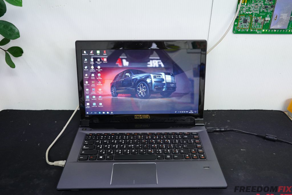 รับซ่อมโน๊ตบุ๊ค LENOVO V480 เปิดไม่ติด ไฟไม่เข้า เมนบอร์ดเสีย ภาคจ่ายไฟมีปัญหา LINE @FREEDOMFIX