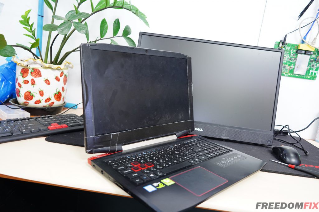 รับเปลี่ยนกรอบจอ บอดี้จอ ACER Aspire VX15 VX5-591G กรอบจอแตก บานพับหัก บอดี้จอแตกอ้า LINE @FREEDOMFIX