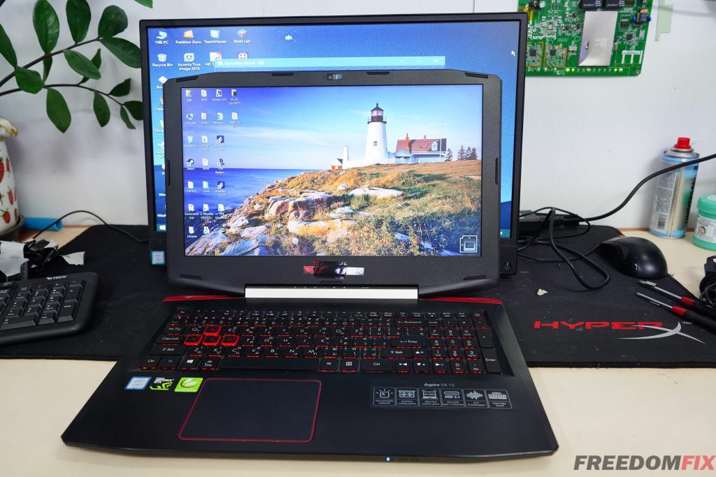 รับเปลี่ยนกรอบจอ บอดี้จอ ACER Aspire VX15 VX5-591G กรอบจอแตก บานพับหัก บอดี้จอแตกอ้า LINE @FREEDOMFIX