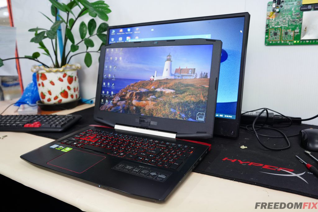 รับเปลี่ยนกรอบจอ บอดี้จอ ACER Aspire VX15 VX5-591G กรอบจอแตก บานพับหัก บอดี้จอแตกอ้า LINE @FREEDOMFIX