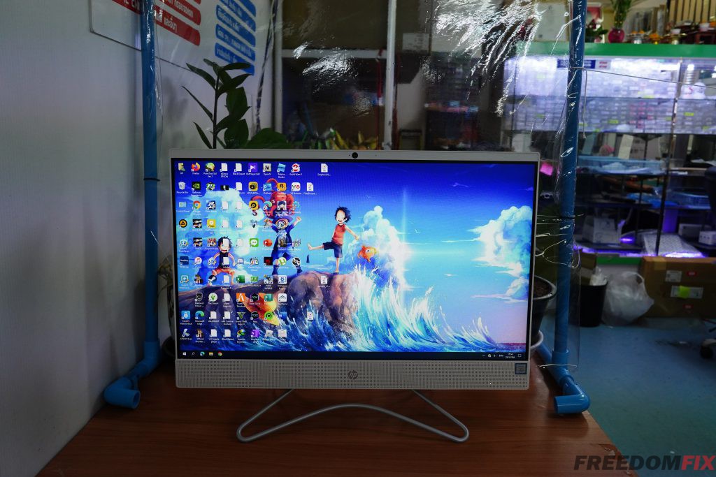 รับเปลี่ยนจอคอม ALL IN ONE HP 23.8 นิ้ว จอทัชสกรีน 24-f0153d จอแตก จอร้าว จอเสีย จอเป็นเส้น LINE @FREEDOMFIX